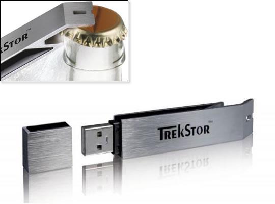 TrekStor USB Drive Bottle Opener